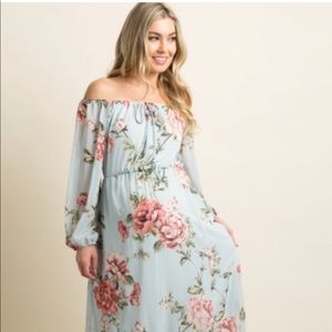Perfect Condition Pink Blush Maternity Maxi Dress
